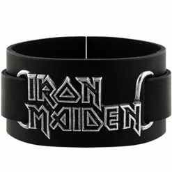 Iron Maiden - Logo leather wriststrap
