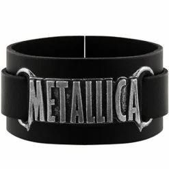 Metallica - Logo leather wriststrap