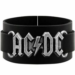 AC/DC - Logo leather wriststrap