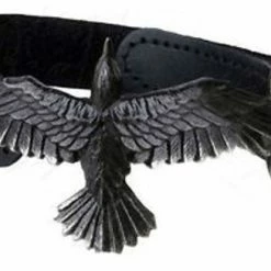 Crows & Ravens Black Consort Leather Wriststrap