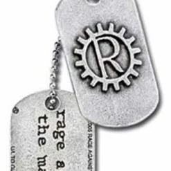 RATM Gear Wheel Dog Tags