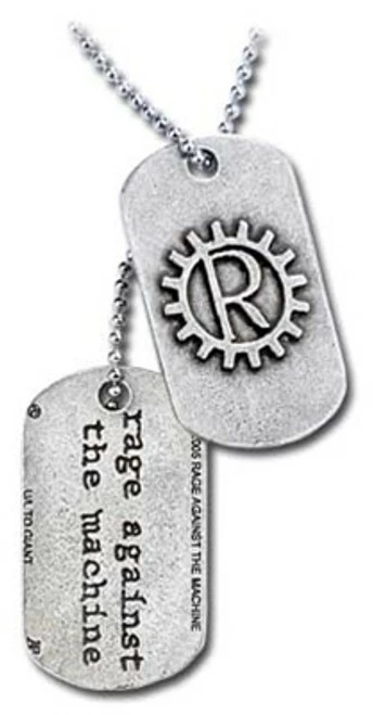 RATM Gear Wheel Dog Tags