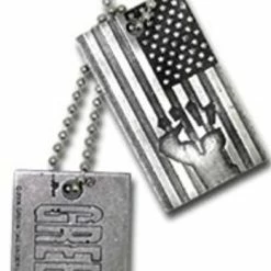 Green Day Fist & Flag Dog Tags