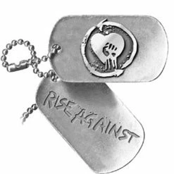 Rise Against Dog Tags