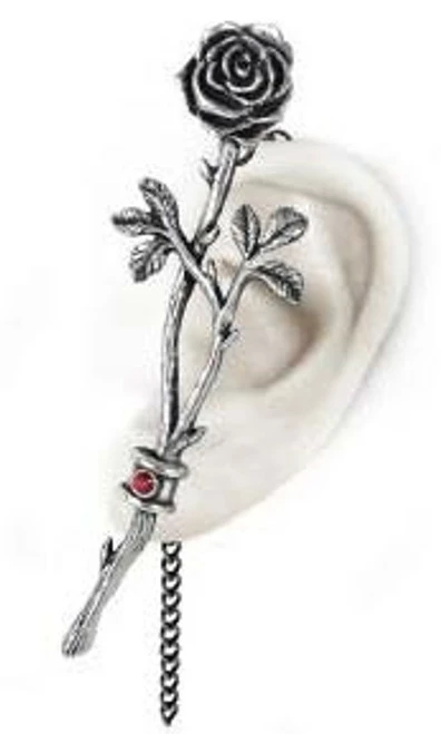 Hearts & Roses Alchemy Chained Love Rose Ear Wrap - Image 2