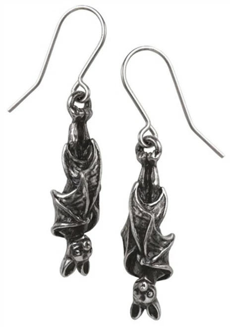 Bats Alchemy Awaiting The Eventide Bat earrings