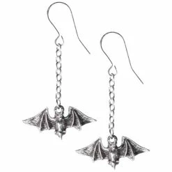 Bats Alchemy Kiss the Night drop earrings