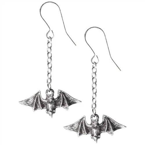 Bats Alchemy Kiss the Night drop earrings