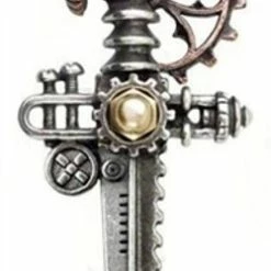 Steampunk Alchemy Static Traction Dagger Pendant