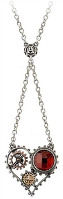 Steampunk Alchemy Coeur du Moteur Pendant