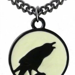 Crows & Ravens Caw At The Moon Pendant