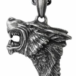 Wolves Alchemy Dark Wolf Pendant