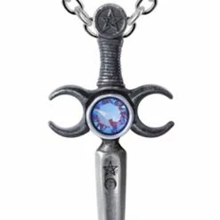 Magickal Designs Alchemy Triple Moon Athame Pendant