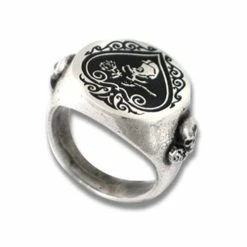 Skulls & Death Ace Of 'A' Ring