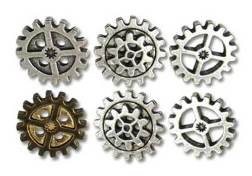 Steampunk Alchemy Gearwheel Buttons - large