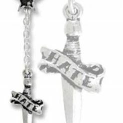 Hate Dangler Earring