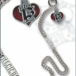 Hearts & Roses Chained Heart Wallet Chain