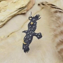 Crows & Ravens Raven Amulet Charm
