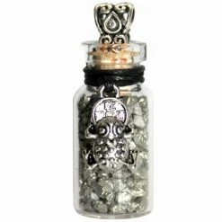 Witch Bottle - Pyrite + Money Frog