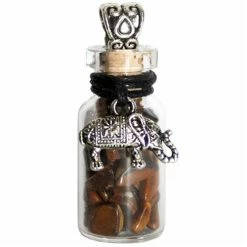 Witch Bottle - Tiger Eye + Elephant