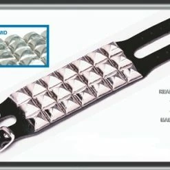 Leather Pyramid Stud Wriststrap 3